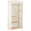 Image de vidaXL Garde-robe 3 niveaux - Blanc