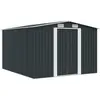 Image de vidaXL Abri de jardin 257x298x178 cm - Métal Anthracite