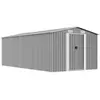Image de vidaXL Abri de jardin 257x489x181 cm - Métal Gris