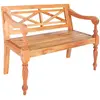 Image de vidaXL Banc Batavia Bois d'acajou massif