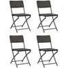 Image de VidaXL Chaises pliables de jardin - Marron