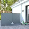 Image de vidaXL Auvent latéral pliable - Gris 300x150 cm