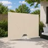 Image de vidaXL Auvent latéral pliable - Crème 400x200 cm