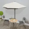 Image de vidaXL Parasol de balcon semi-circulaire 270x144 cm - Sable