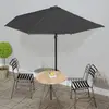 Image de Parasol de balcon demi-ronde - Anthracite