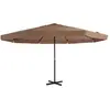 Image de VidaXL Parasol suspendu 500 cm - Taupe