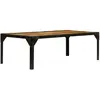 Image de vidaXL Table basse - Bois de manguier et acier