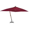 Image de Vidaxl Parasol de jardin Bordeaux Bois