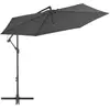 Image de vidaXL Parasol jardin en porte-à-faux - Aluminium - Anthracite
