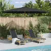 Image de vidaXL Parasol extérieur mât bois 350 cm Anthracite