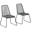 Image de vidaXL Chaises d'extérieur, lot de 2