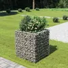 Image de vidaXL Lit surélevé à gabion 90x90x100 cm