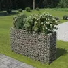 Image de vidaXL Lit surélevé à gabion Acier galvanisé