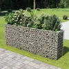 Image de vidaXL Lit surélevé à gabion - Acier galvanisé