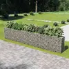 Image de vidaXL Lit surélevé à gabion - 540x50x100 cm - Acier galvanisé