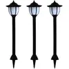 Image de vidaXL Lampe solaire 3 pcs - Noir