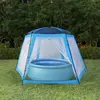 Image de vidaXL Tente de piscine Bleu 500x433x250 cm