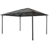 Image de vidaXL Tonnelle Aluminium 4x3 m - Noir