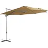 Image de vidaXL Parasol de jardin en porte-à-faux - Taupe
