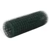 Image de vidaXL Grillage Acier PVC 10x0,5 m Vert
