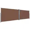 Image de vidaXL Auvent latéral rétractable 160x600 cm Marron