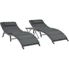 Image de VidaXL Salon de Jardin 3 Pcs