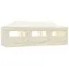 Image de vidaXL Tente de réception pliable avec 8 parois 870x291x315 cm Blanc cassé