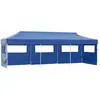 Image de vidaXL Tente de réception pliable avec 5 parois 3x9 m - Bleu