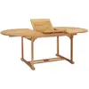 Image de vidaXL Table de jardin extensible 150-200x100x75 cm - Teck Solide