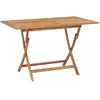 Image de vidaXL Table pliable de jardin - Bois de Teck