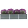 Image de vidaXL Lit surélevé Acier 240 cm - Gris