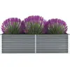 Image de vidaXL Lit surélevé de jardin Acier galvanisé