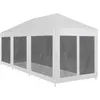 Image de vidaXL Tente de réception avec 8 parois en maille 9 x 3 m