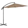 Image de vidaXL Parasol porte-à-faux Taupe