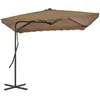 Image de vidaXL Parasol extérieur taupe 250 x 250 cm