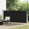 Image de vidaXL Auvent rétractable Noir 140x300 cm