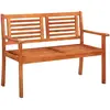 Image de vidaXL Banc de jardin 2 places 120 cm Eucalyptus