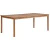Image de vidaXL Table de jardin 200x100x77 cm Bois de teck