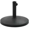 Image de vidaXL Socle rond Polyrésine 10 kg Noir