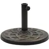 Image de VIDAXL Socle rond de parasol Polyrésine 19kg Bronze