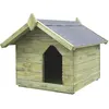 Image de vidaXL Niche de jardin pin toit ouvrant