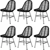 Image de Lot de 6 chaises - Noir