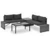 Image de vidaXL Salon de jardin 3 pcs avec coussins - Gris