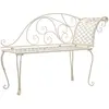 Image de vidaXL Chaise longue jardin métal 128 cm