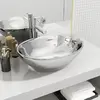 Image de vidaXL Lavabo Ovale - Argenté