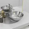 Image de vidaXL Lavabo Bol 28 x 10 cm - Céramique Argenté