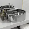 Image de vidaXL Lavabo rond - Argenté