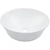 Image de vidaXL Lavabo Céramique Blanc Ø41x12,5 cm