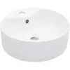 Image de Lavabo vidaXL 36x13 cm Blanc avec trop-plein