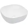 Image de vidaXL Lavabo Carré Céramique Blanc